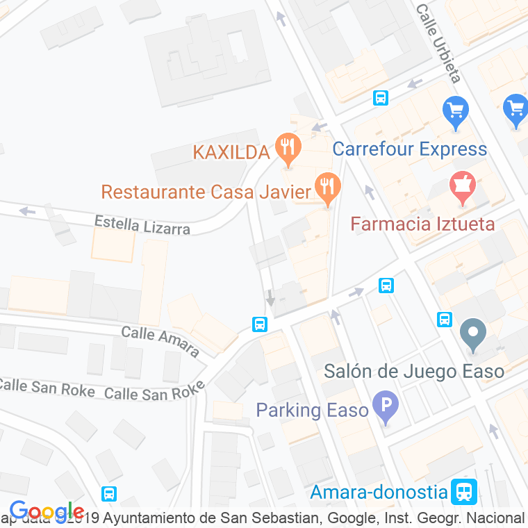 Código Postal calle Arroka en Donostia-San Sebastian