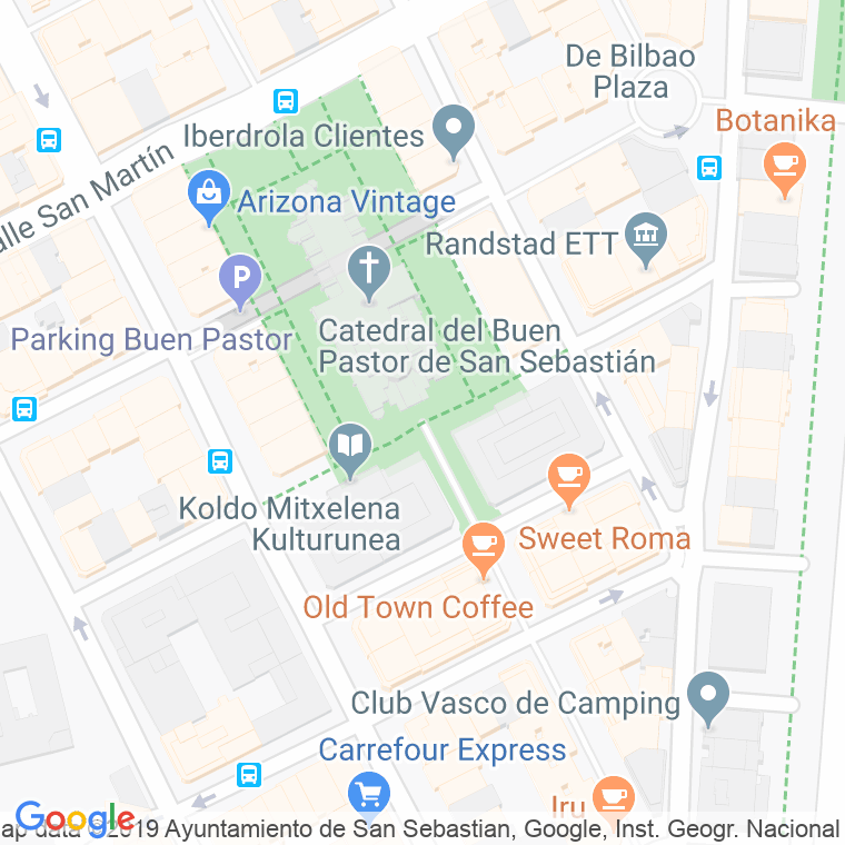 Código Postal calle Urdaneta en Donostia-San Sebastian