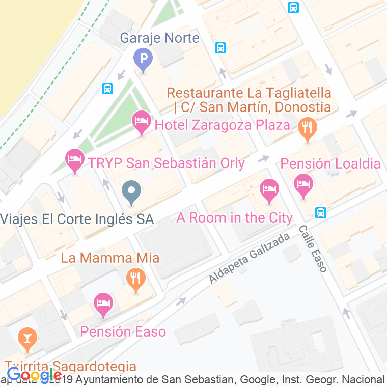 Código Postal calle Manterola en Donostia-San Sebastian