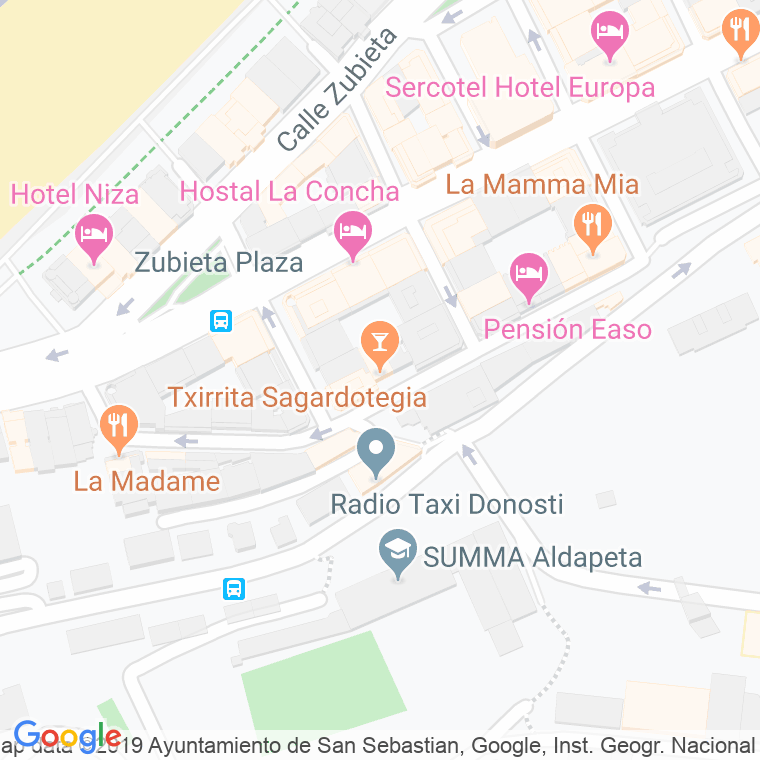 Código Postal calle San Bartolome, callejon en Donostia-San Sebastian