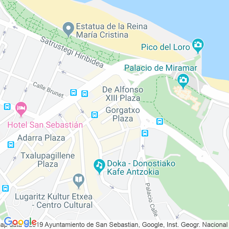 Código postal de Istingorra en Donostia-san Sebastian