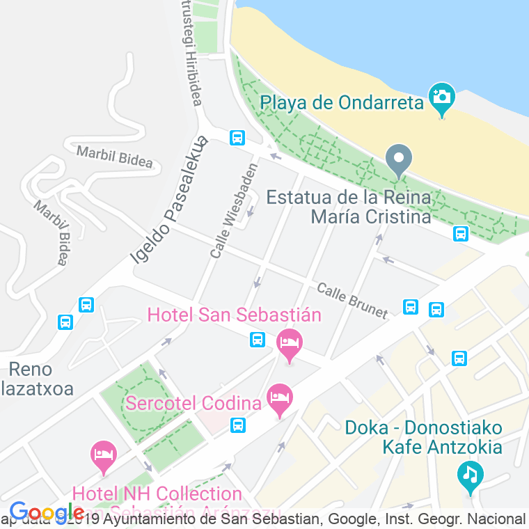Código Postal calle Infante Don Juan en Donostia-San Sebastian
