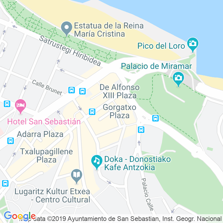 Código Postal calle Istingorra en Donostia-San Sebastian