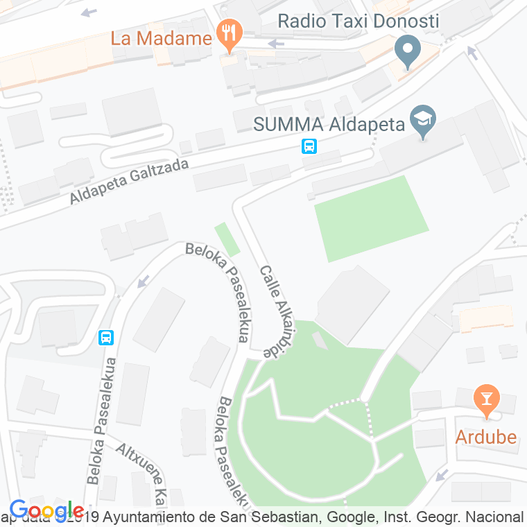 Código Postal calle Alkainbide en Donostia-San Sebastian