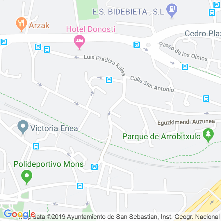 Código Postal calle Luis Murugarren, De en Donostia-San Sebastian