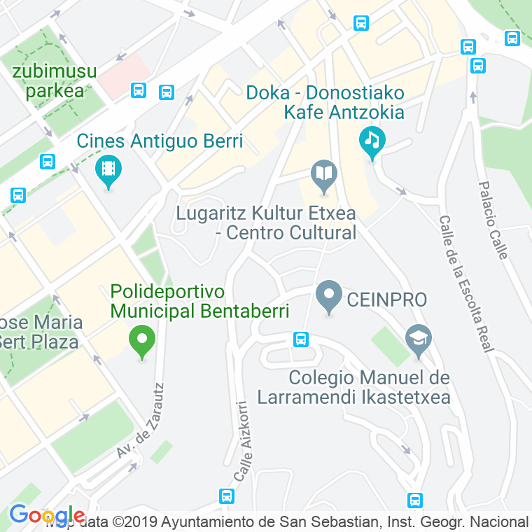 Código Postal calle Rosario Artola, De en Donostia-San Sebastian