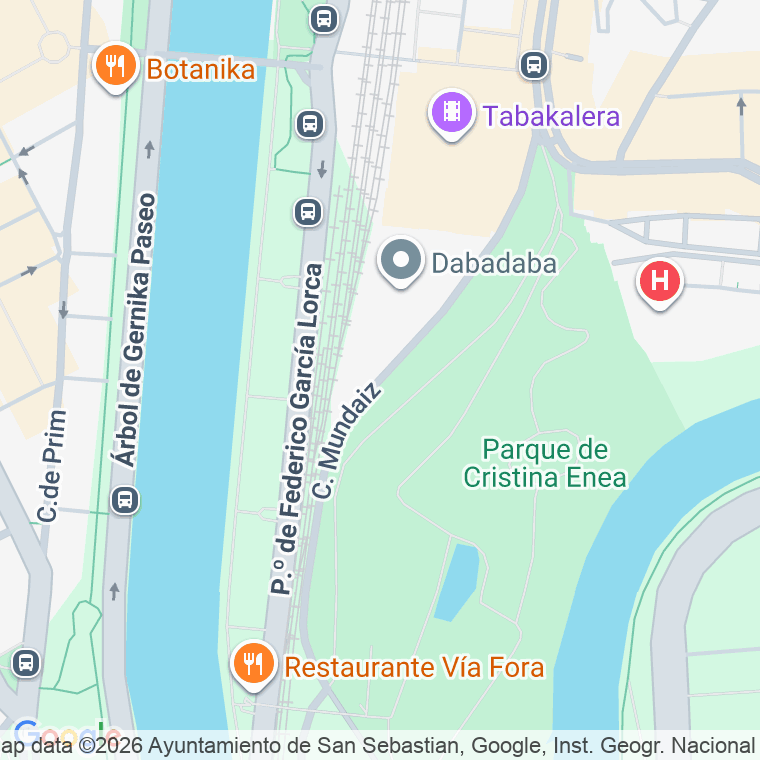 Código postal de Mundaiz, Camino en Donostia-san Sebastian