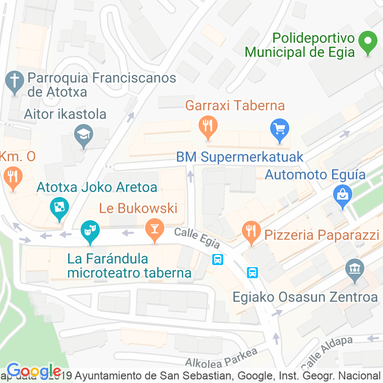 Código Postal calle San Cristobal en Donostia-San Sebastian