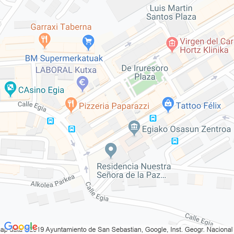 Código Postal calle Ur Zaleak, pasaje en Donostia-San Sebastian