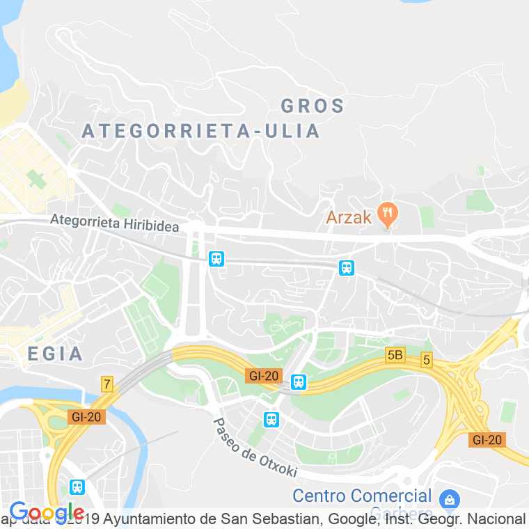 Código Postal calle Zubiaurre, paseo (Impares Del 1 Al 29)  (Pares Del 2 Al 30) en Donostia-San Sebastian