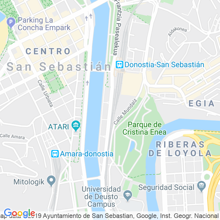 Código Postal calle Federico Garcia Lorca en Donostia-San Sebastian