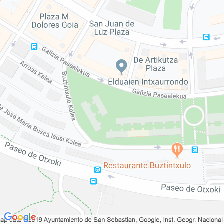 Código Postal calle Herriko Lurra, plaza en Donostia-San Sebastian