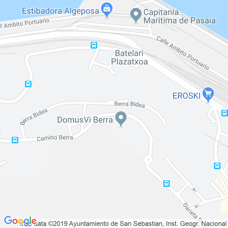 Código Postal calle Berratxo, camino en Donostia-San Sebastian