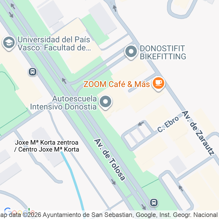 Código postal de Urnieta en Donostia-san Sebastian