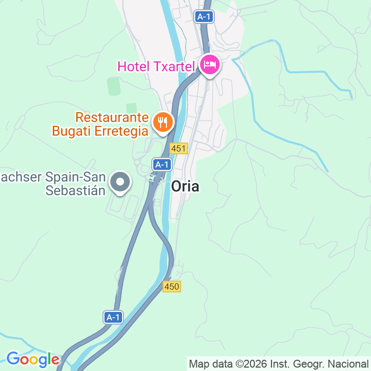 Código postal de Oria en Guipuzcoa