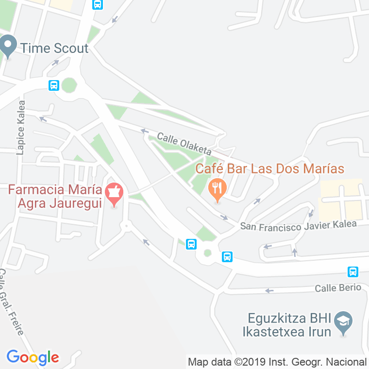 Código Postal calle Hospital Santa Margarita en Irún