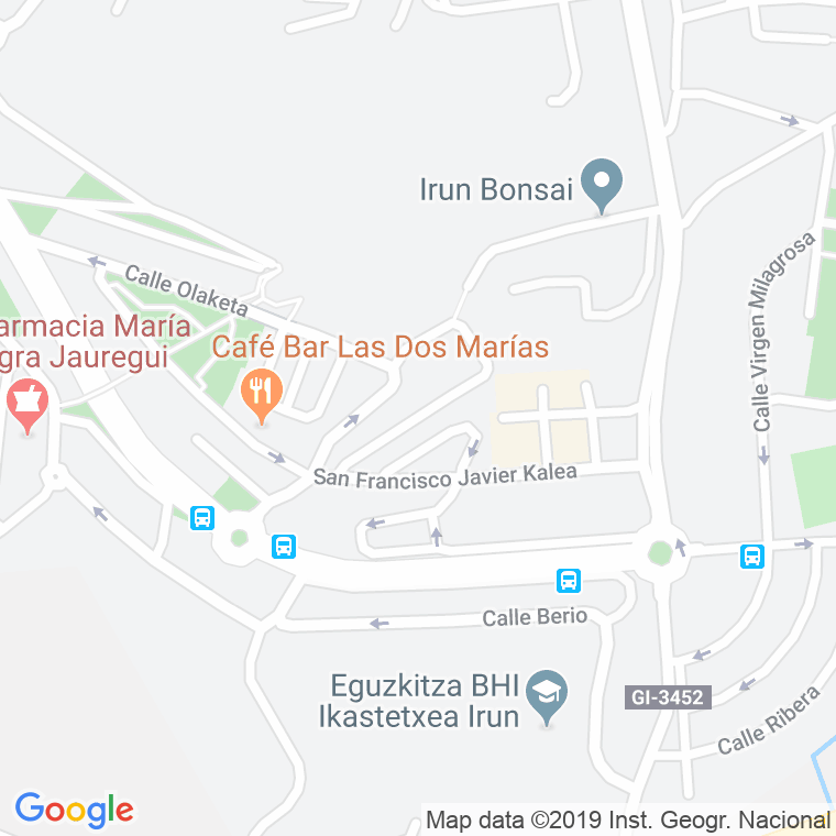 Código Postal calle Leandro Soto en Irún