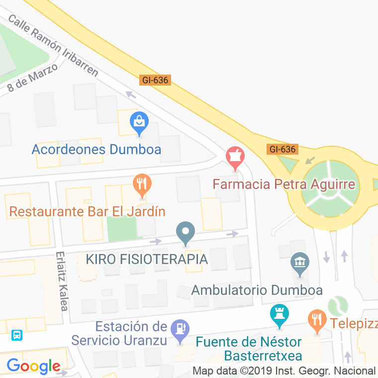 Código Postal calle General Bergareche en Irún