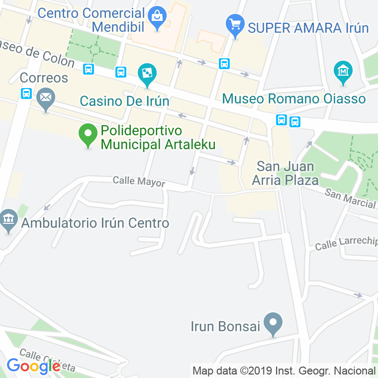 Código Postal calle Mayor en Irún