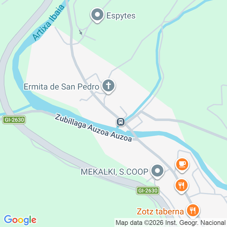 Código postal de Zubillaga en Guipuzcoa
