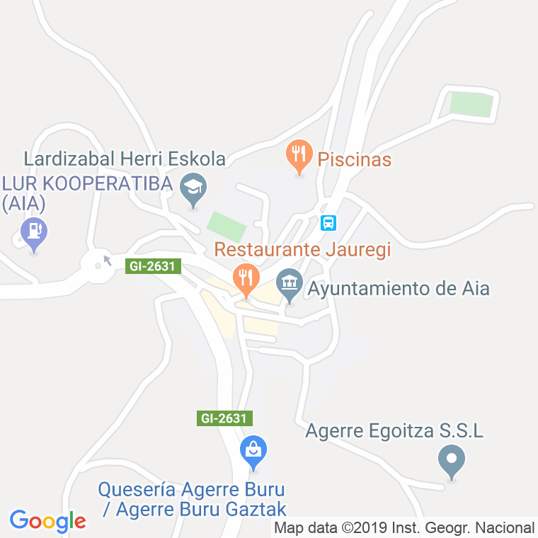 Código postal de Aia en Guipuzcoa