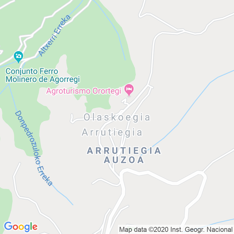 Código postal de Olaskoegia en Guipuzcoa