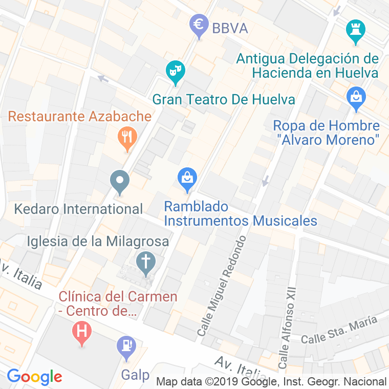 Código Postal calle Rabida en Huelva