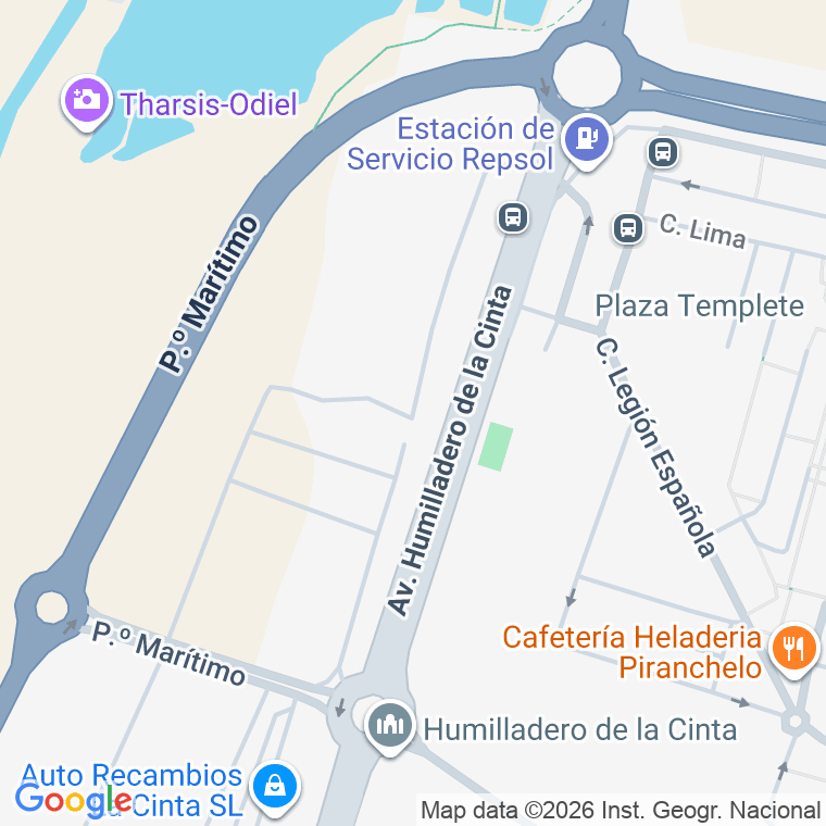 Código postal de Calle Marismas del Odiel en Huelva