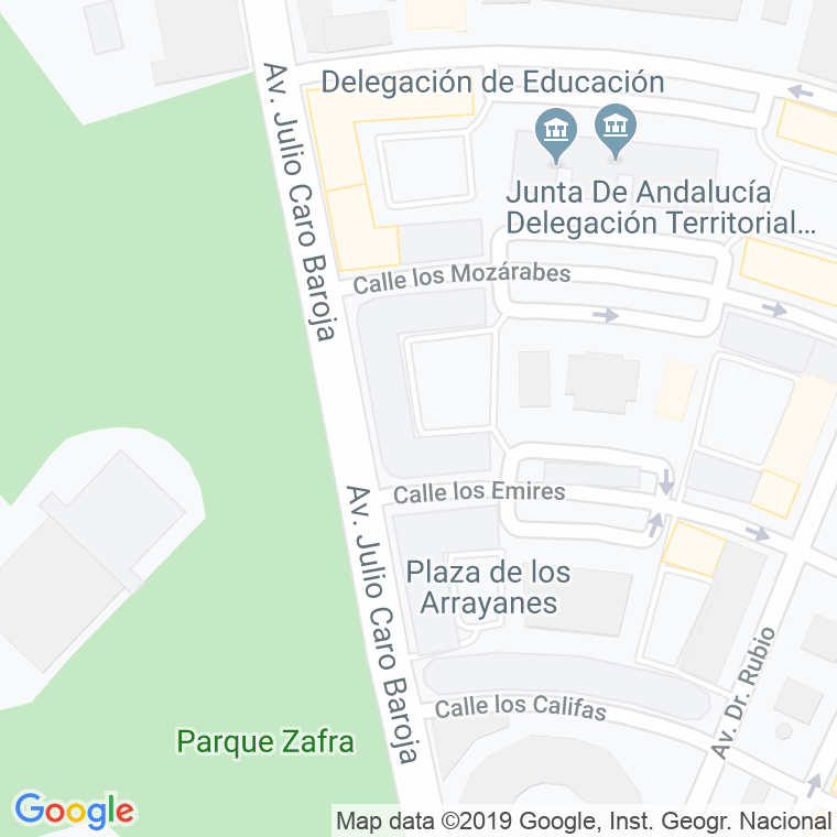 Código Postal calle Alcazares, De Los, plaza en Huelva