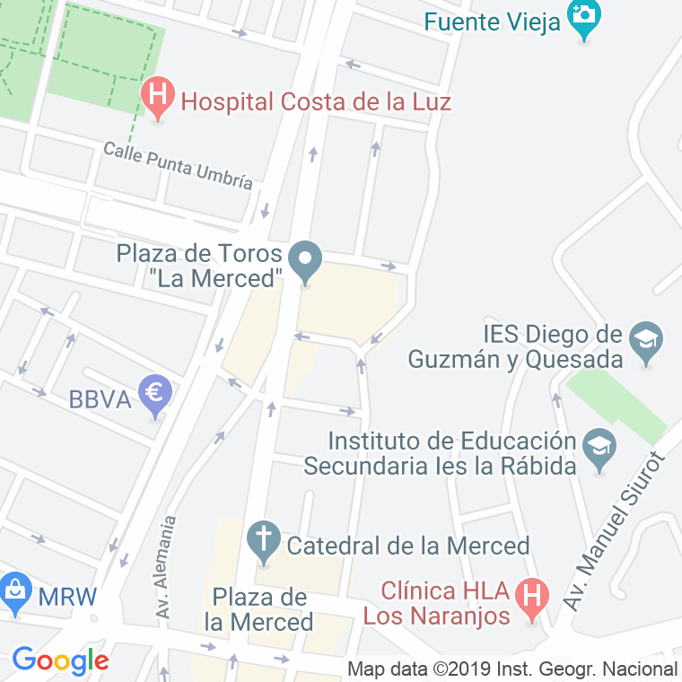 Código Postal calle Ayamonte en Huelva