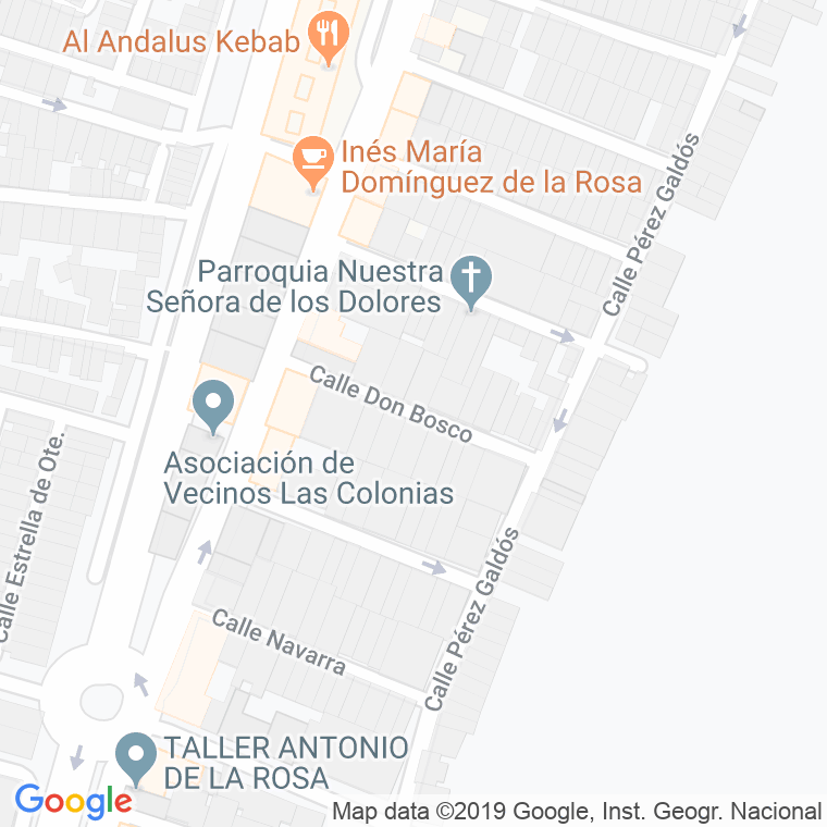 Código Postal calle Don Bosco en Huelva