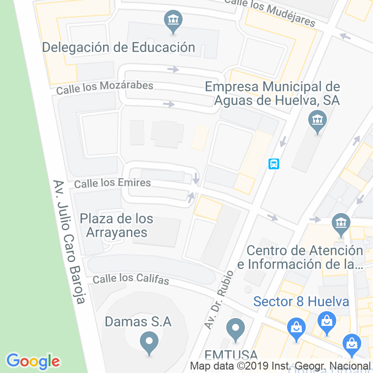 Código Postal calle Emires, Los en Huelva