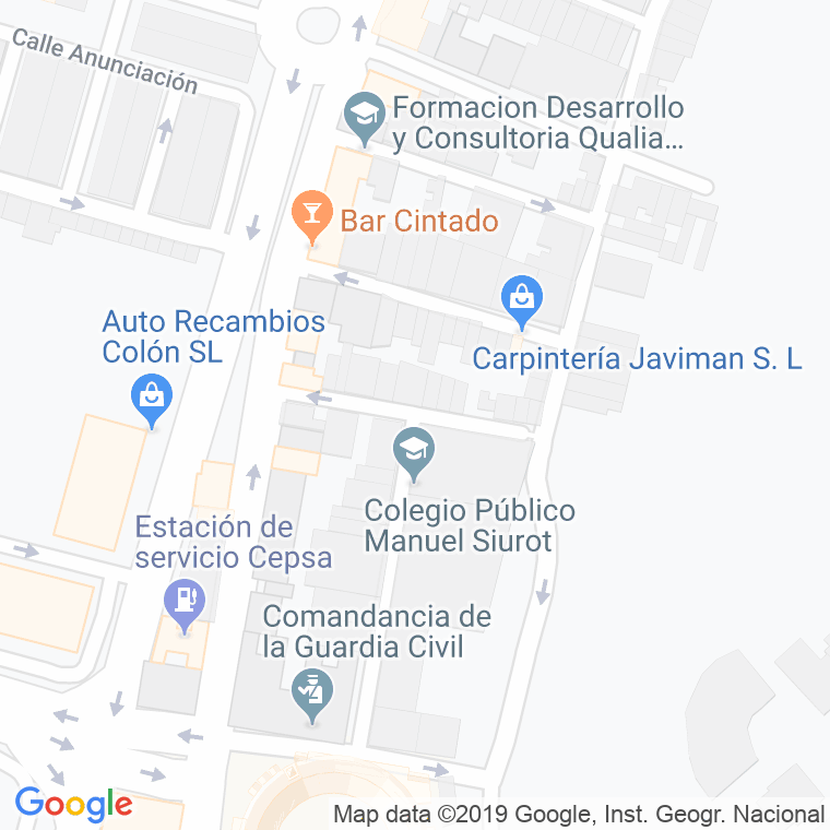 Código Postal calle Juan Mateo Jimenez en Huelva