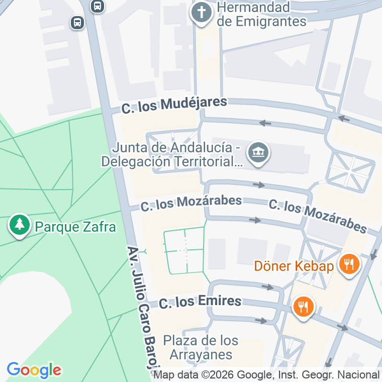 Código postal de Mozarabes, los en Huelva