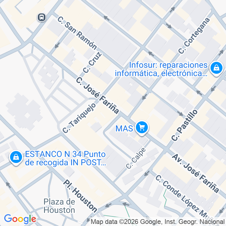 Código postal de Olaya, Cuesta en Huelva