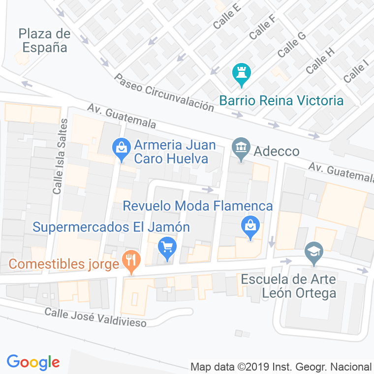 Código Postal calle Arias Montano en Huelva