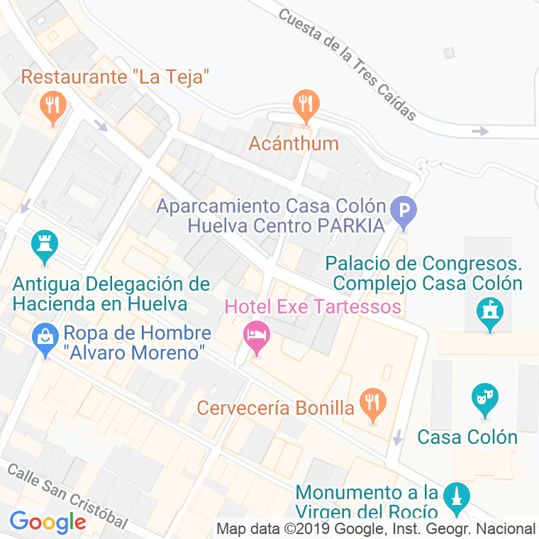 Código Postal calle Fernando El Catolico en Huelva