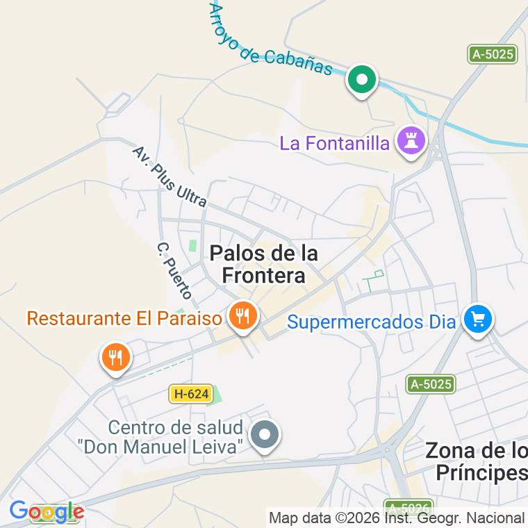 Código postal de Palos en Huelva