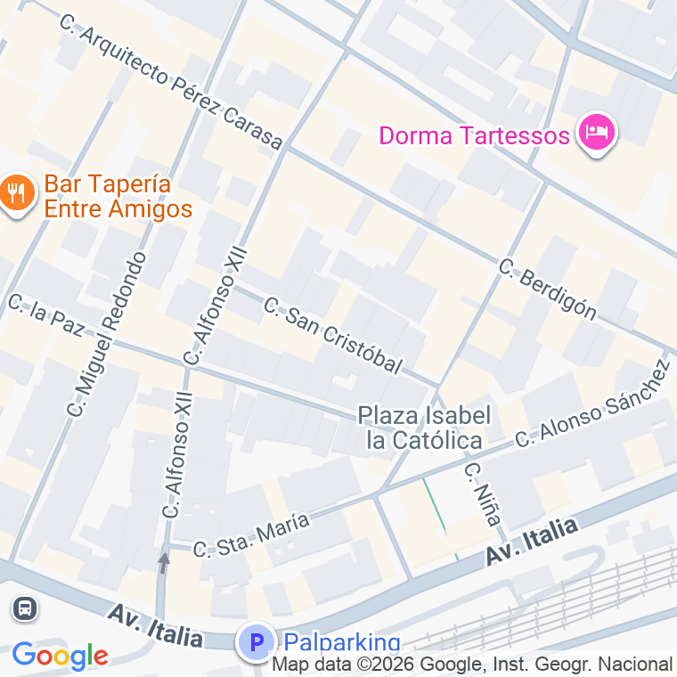 Código postal de San Cristobal en Huelva