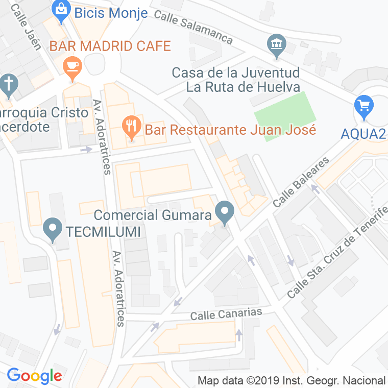 Código Postal calle Alboran en Huelva