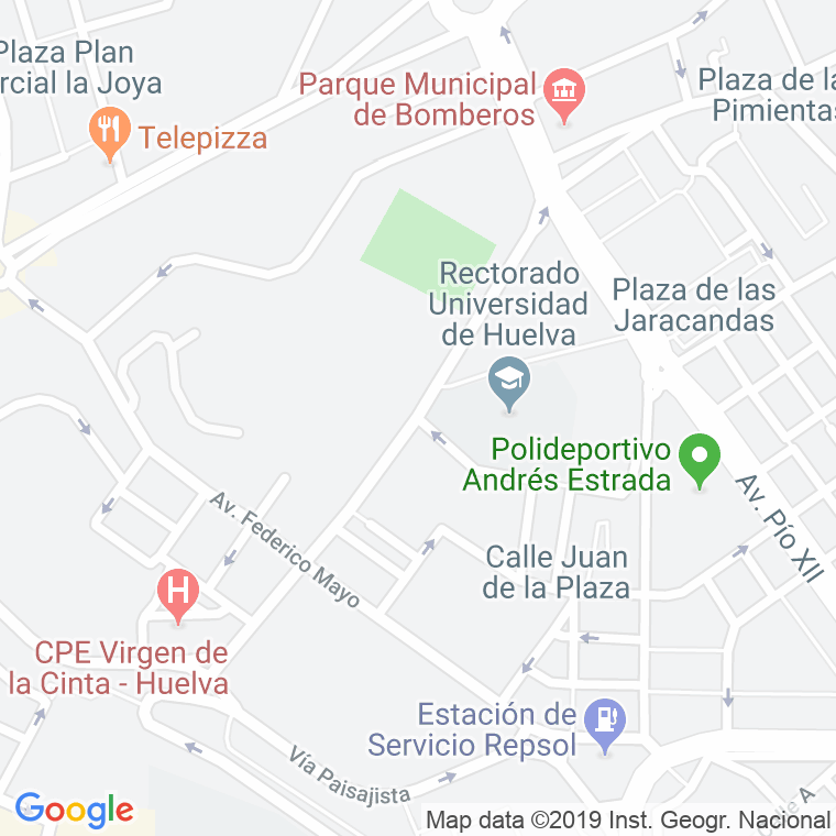 Código Postal calle Doctor Cantero Cuadrado en Huelva