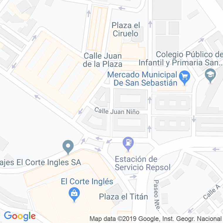 Código Postal calle Juan Niño en Huelva