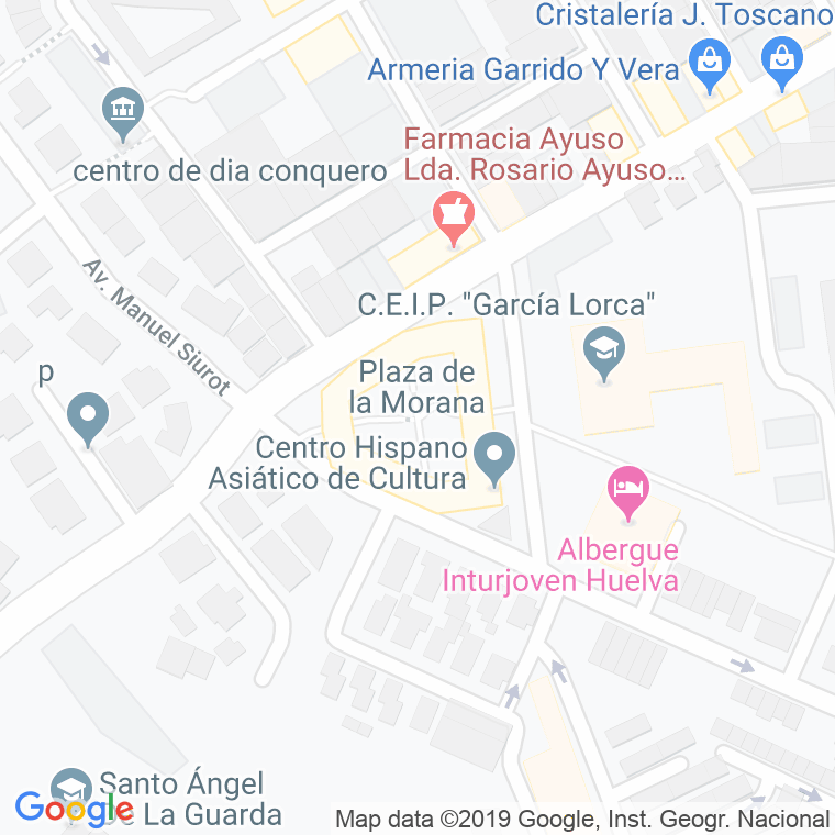 Código Postal calle Morana en Huelva