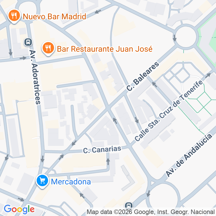 Código postal de Vasco Nuñez de Balboa   (impares del 1 al 13)  (pares del 2 al 10) en Huelva
