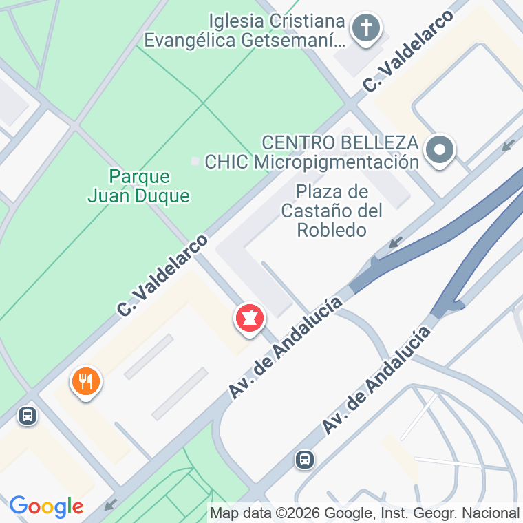 Código postal de Plaza Castaño del Robledo de en Huelva