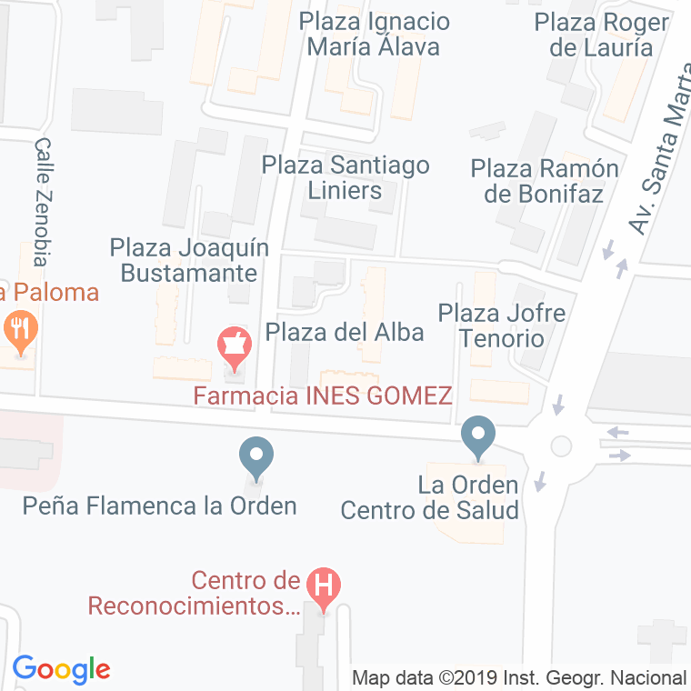 Código Postal calle Alba, plaza en Huelva