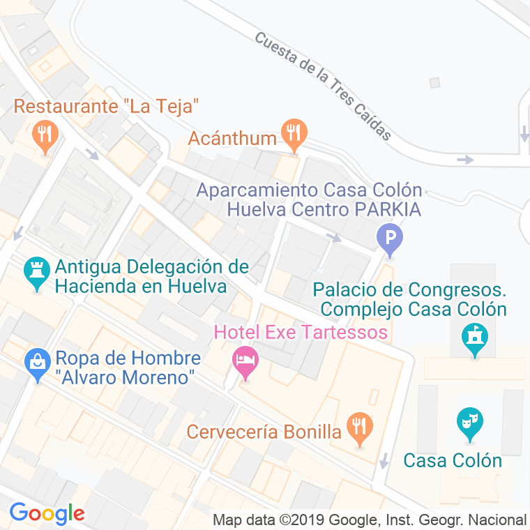 Código Postal calle Barriada Cardeñas en Huelva