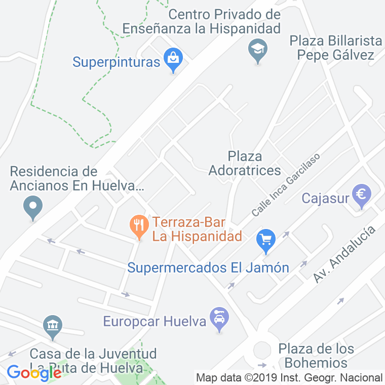 Código Postal calle Becquer en Huelva