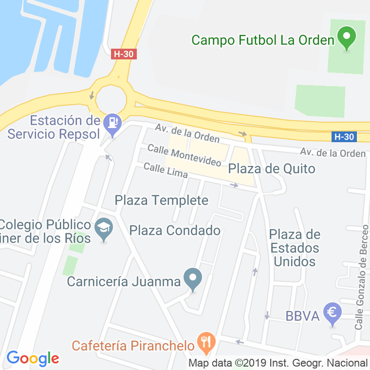 Código Postal calle Blas De Lezo, plaza en Huelva