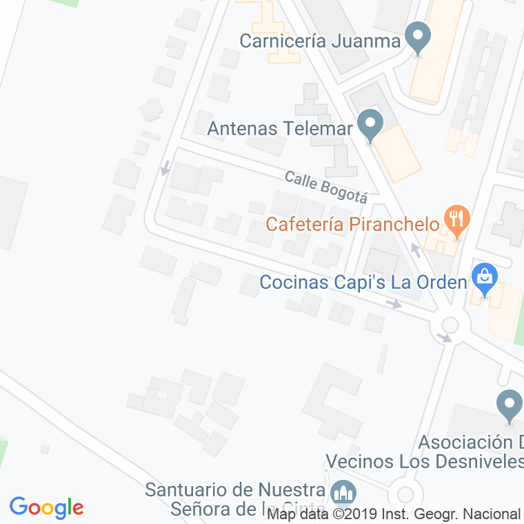 Código Postal calle Caracas en Huelva